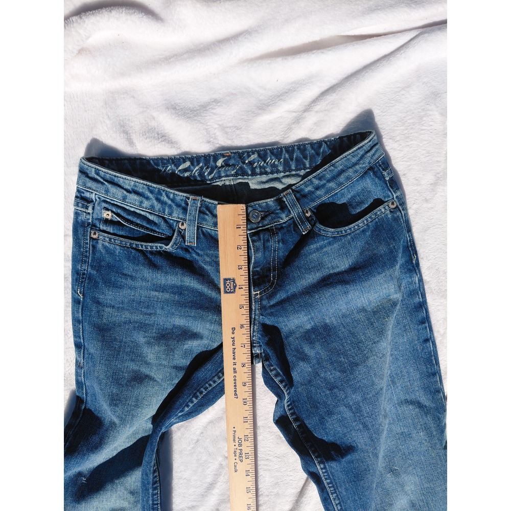 Juicy Couture Womens Bootcut Jeans Medium Wash Blue Denim Low Rise Size 30x32 - Picture 5 of 8